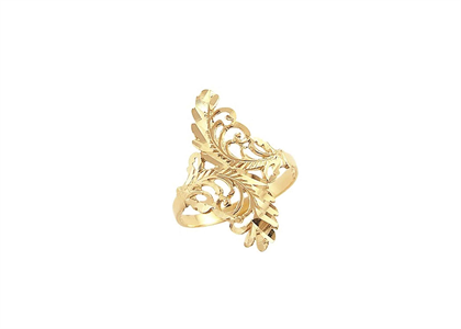 Gold Plated Filigree Ring